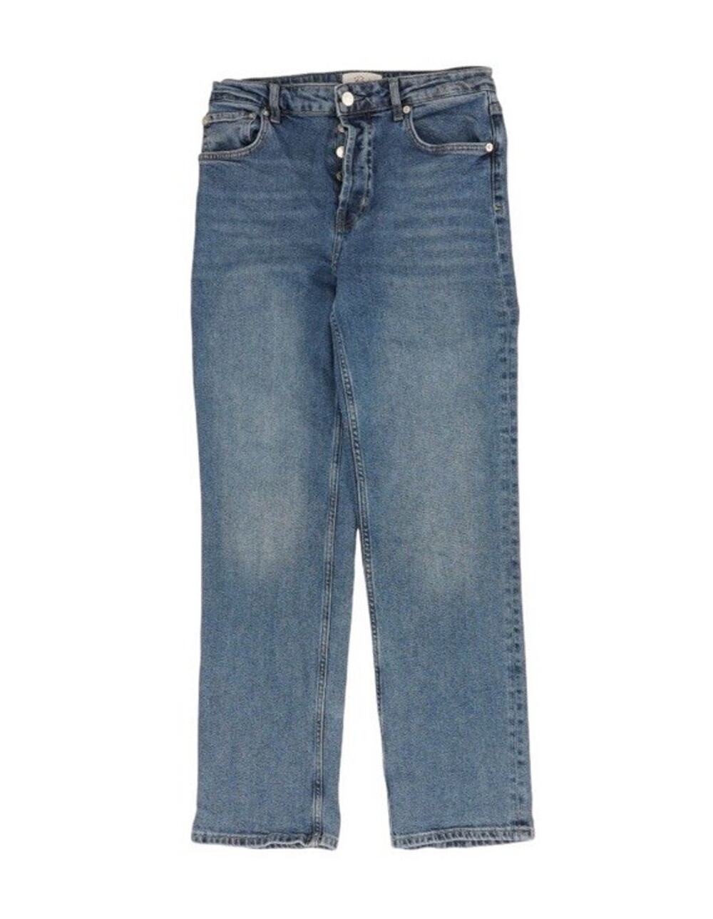 Rails Jeans Women Sz 28 X 30 Blue Button Fly The Topanga High-Rise Straight
